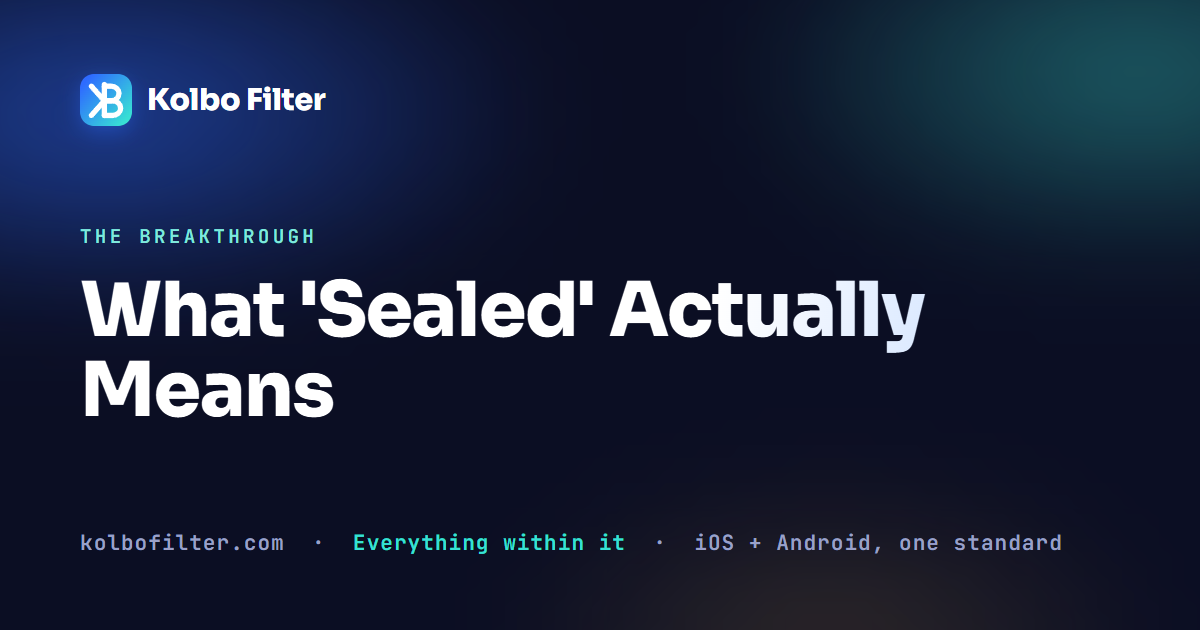 What 'Sealed' Actually Means