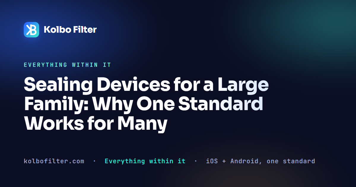 Sealing Devices for a Large Family: Why One Standard Works for Many