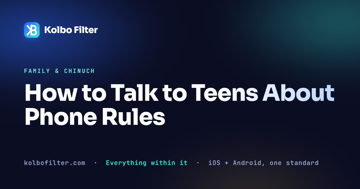 How to Talk to Teens About Phone Rules