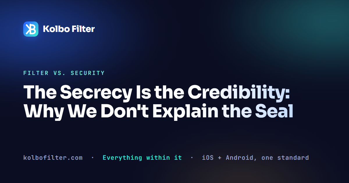 The Secrecy Is the Credibility: Why We Don't Explain the Seal