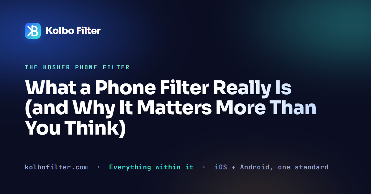 What a Phone Filter Really Is (and Why It Matters More Than You Think)