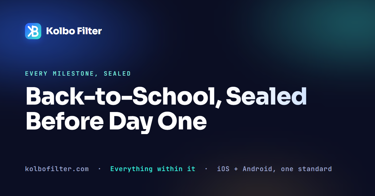 Back-to-School, Sealed Before Day One