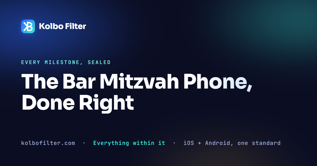 The Bar Mitzvah Phone, Done Right