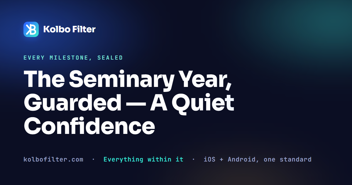 The Seminary Year, Guarded — A Quiet Confidence