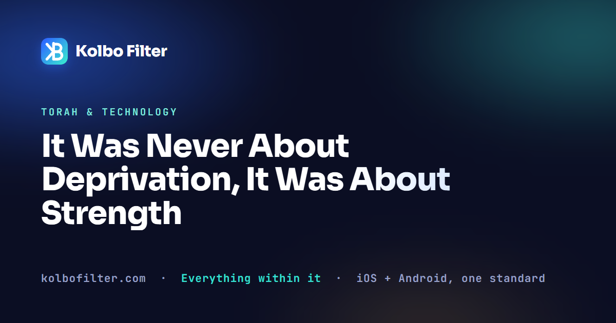 It Was Never About Deprivation, It Was About Strength